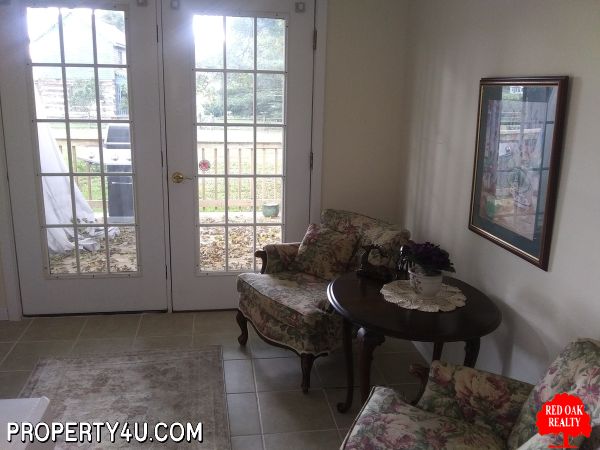 Office to patio before desk was put in