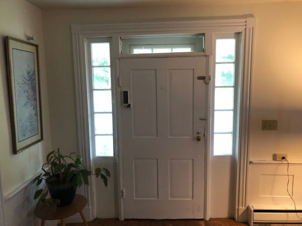Inside front door