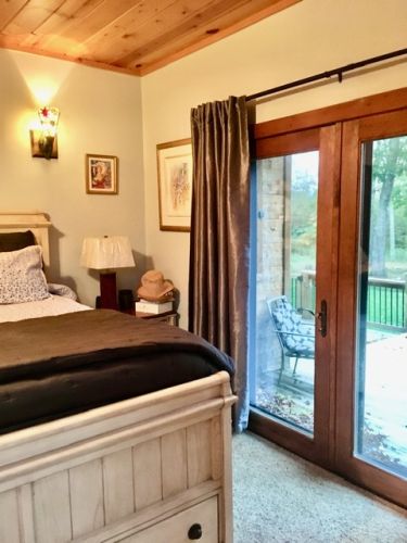 View Of French Doors    In Master From          Windows
